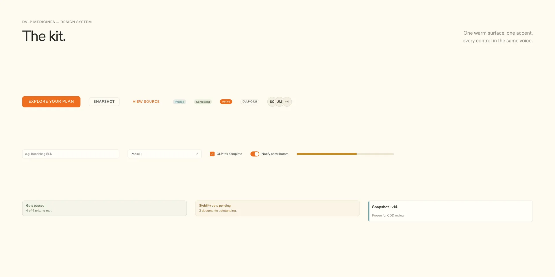 DVLP design system component wall